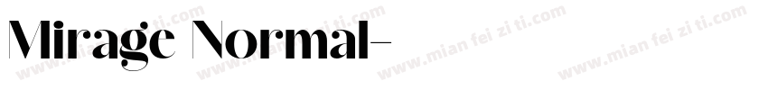 Mirage Normal字体转换